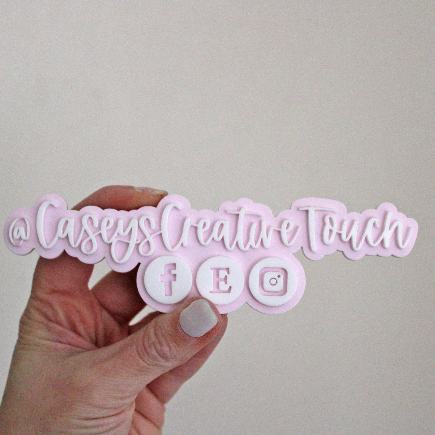 Acrylic Social Media Sign