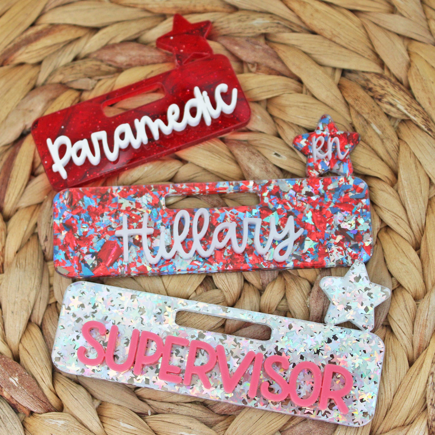Star Acrylic Badge Topper