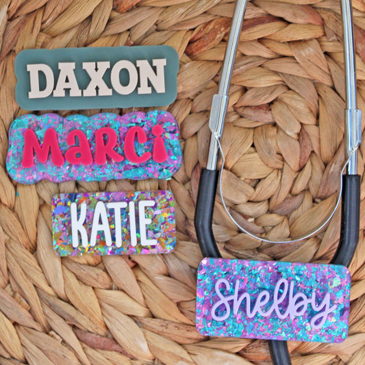 Custom Stethoscopes Name Tags
