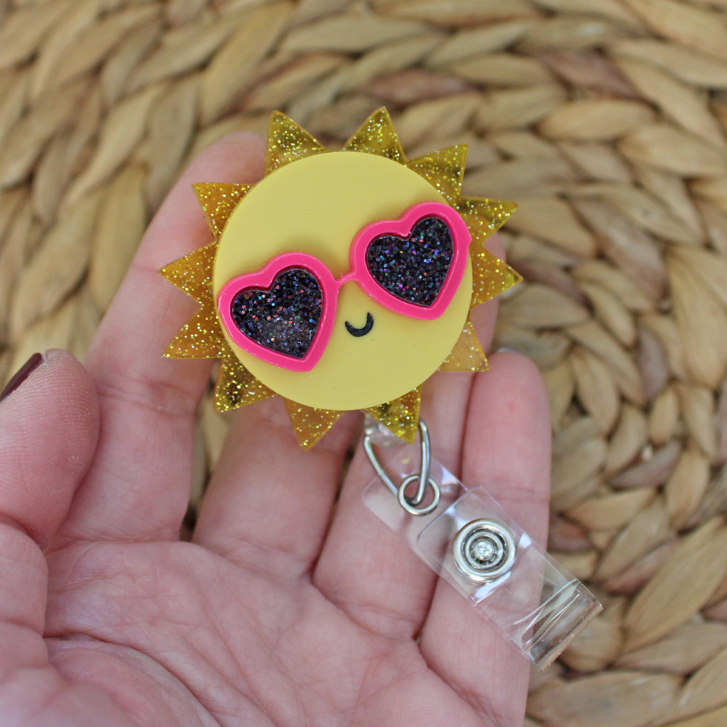 Happy Sun Badge Reel