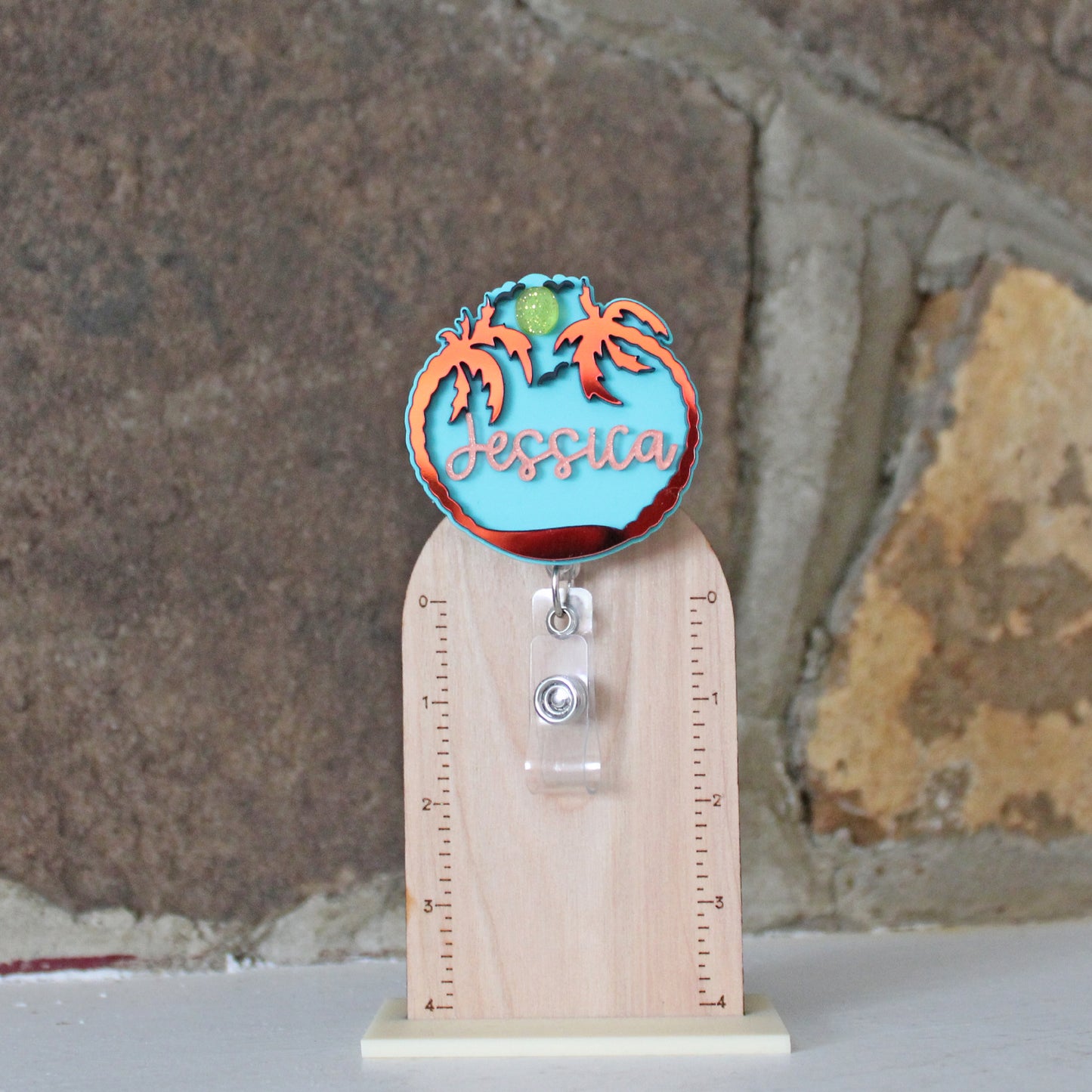 Tropical Beach Badge Reel