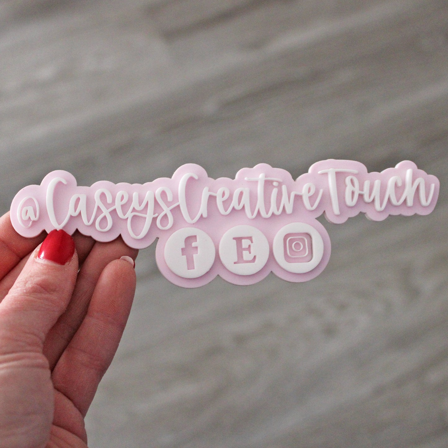 Acrylic Social Media Sign